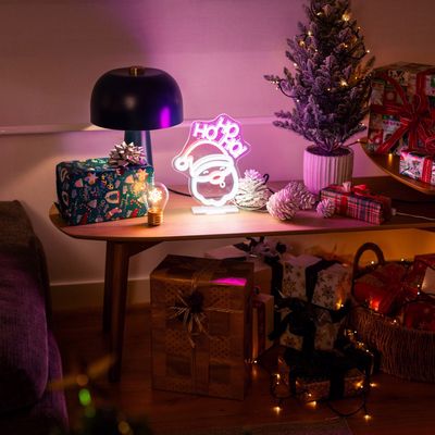 Enseigne lumineuse led à effet néon santa claus