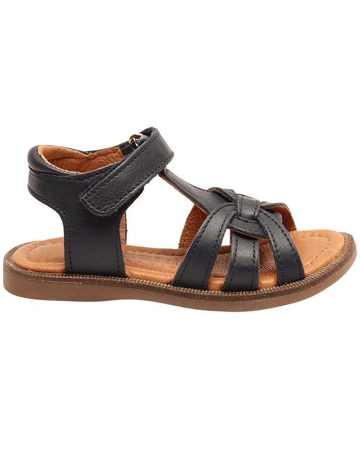 Leder-Sandalen BEX in navy