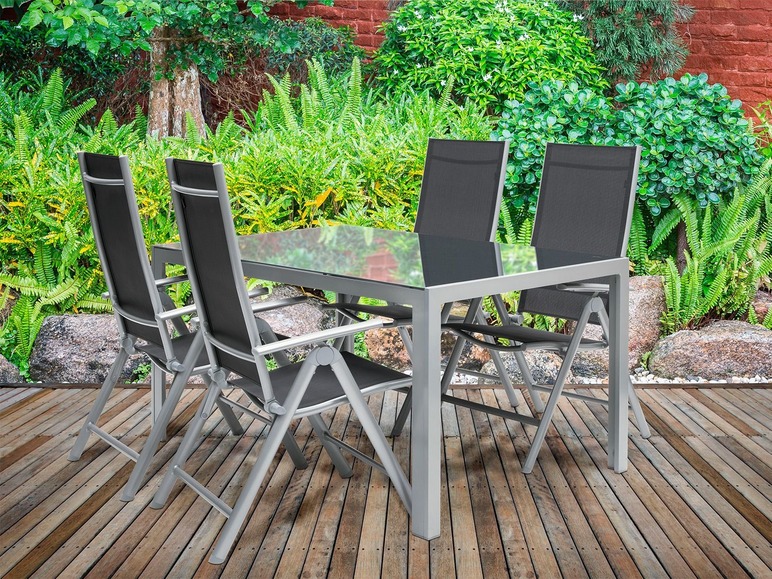 Aluminium tuintafel grijs
