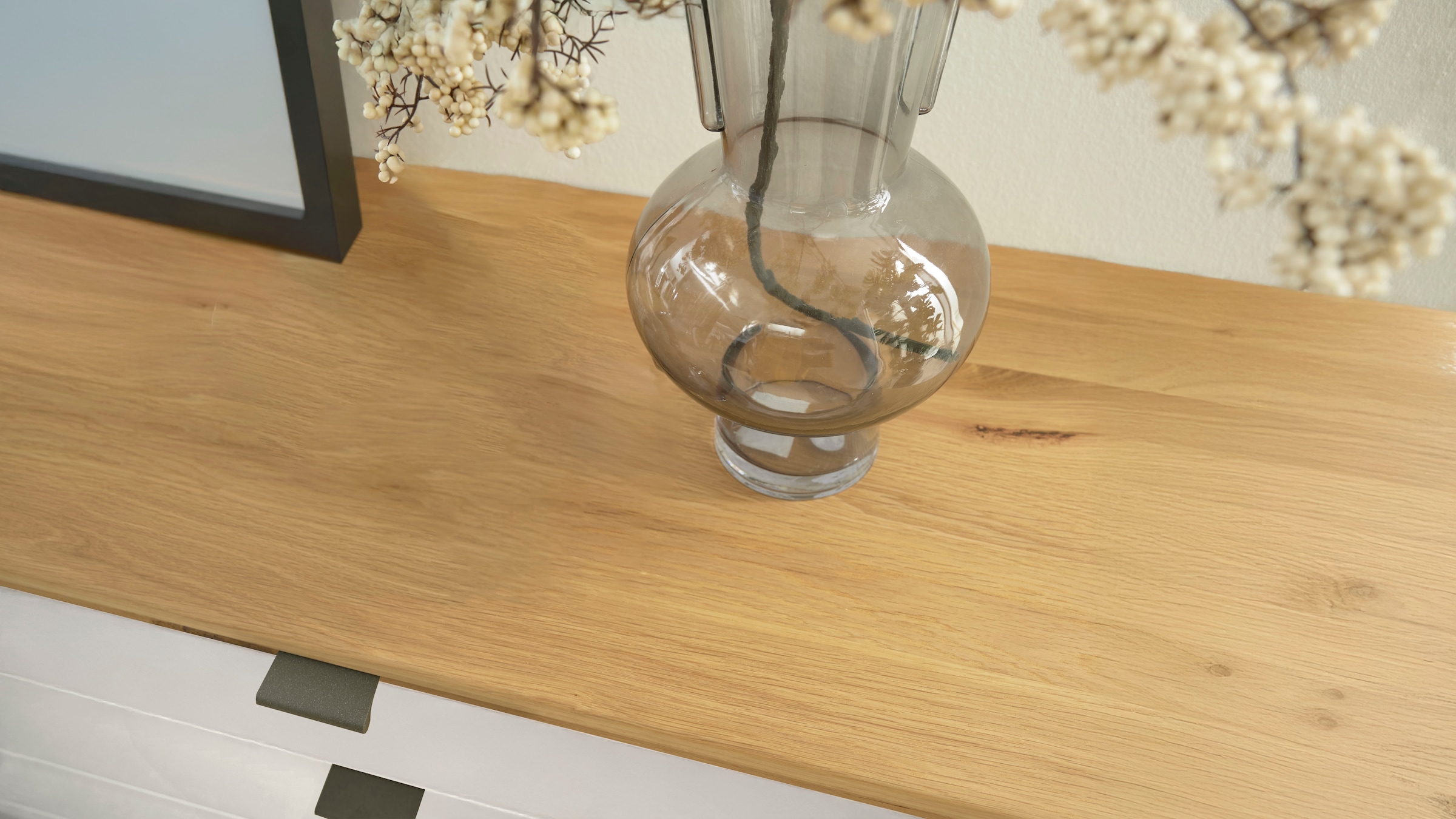WIEMANN Kombikommode »Cardiff Sideboard, Wäscheschrank, teilmassiv Bianco-Eiche, Schubladen« Kommode 141x86x43 cm, braun, mit Dämpfung, MADE IN GERMANY,  verschiedenen Ausführungen, inklusive Einlegeböden