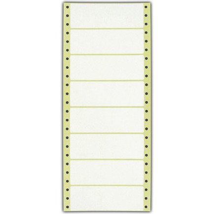 Etiquette listing 107 x 36 mm blanche - Boîte de 4000