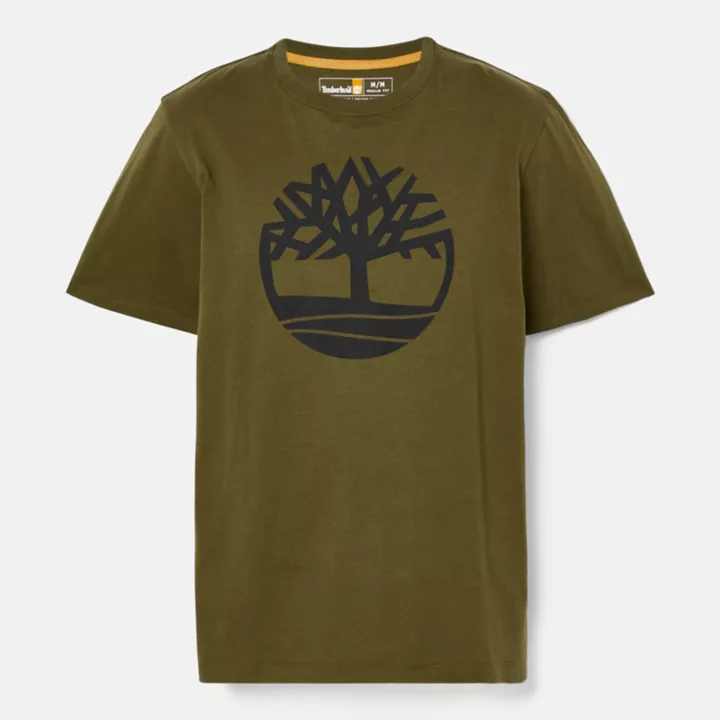 T-shirt à logo arbre Kennebec River pour homme en vert