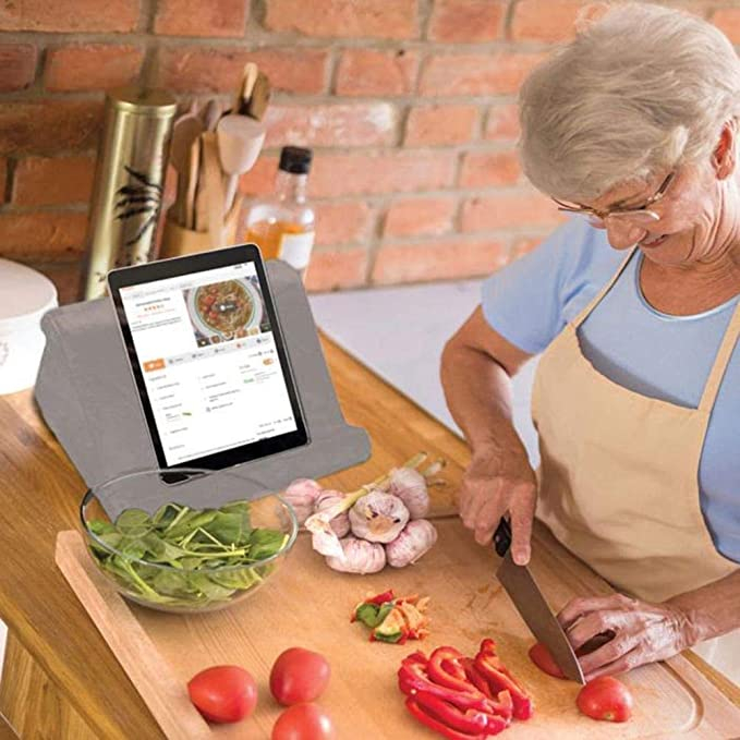 Schaumstoff Tablet Kissen Ständer Cushion Viewing Stand Tablet Halter - Schwarz