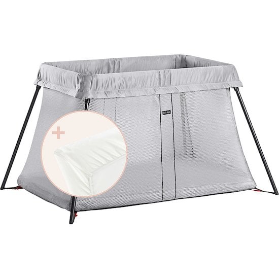 Lit de voyage Light + drap housse   Argent        de               BabyBjörn