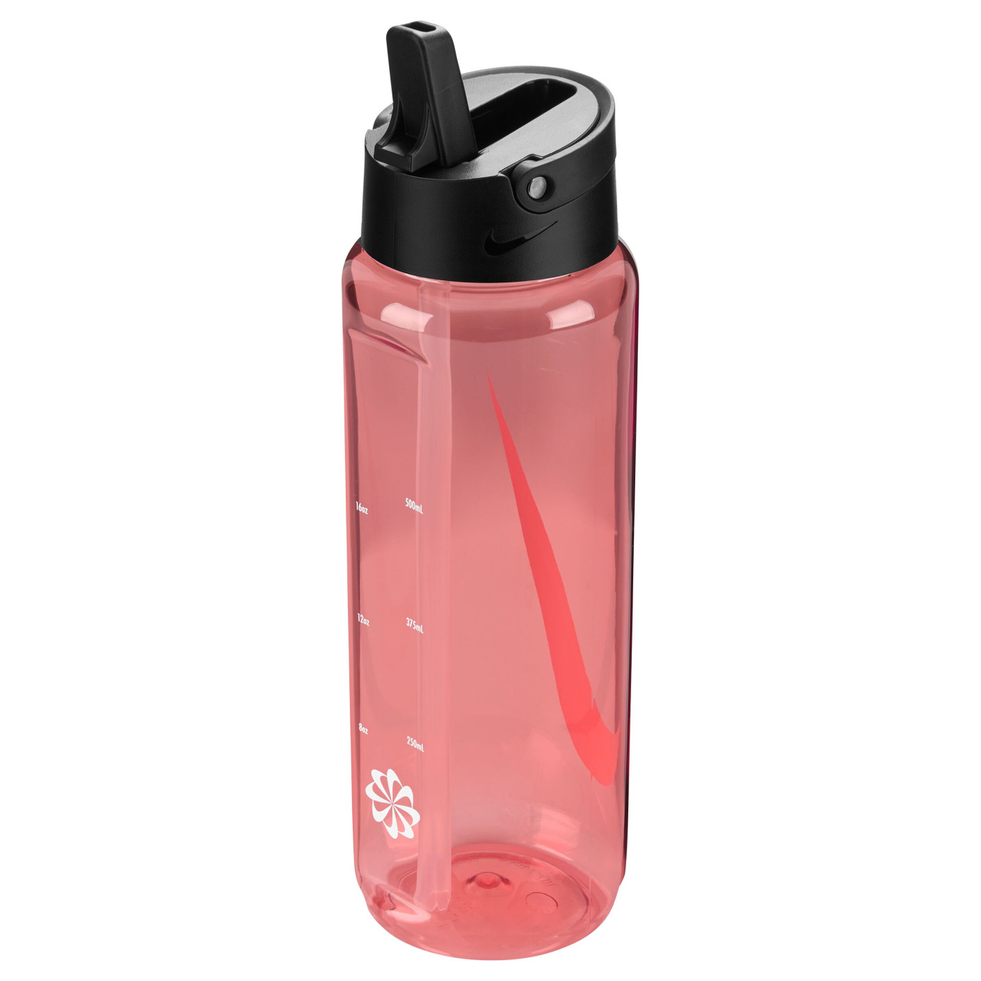 Nike TR Renew Recharge Straw Bidon 700ML Lichtrood Zwart Wit