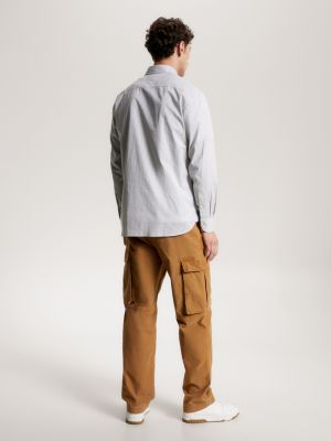 Camisa de corte regular com estampa Micro Dash