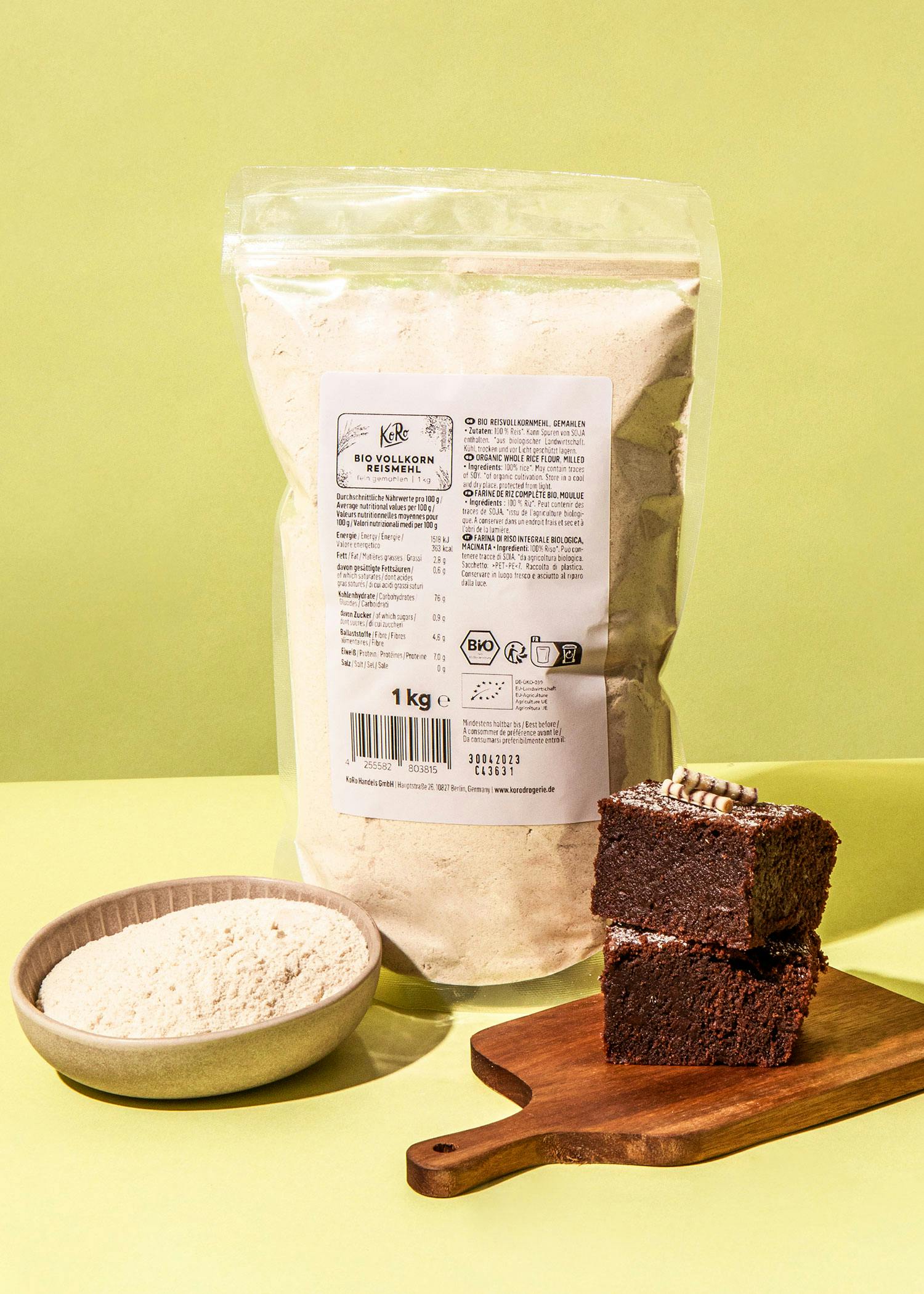 Bio Vollkorn Reismehl 1 kg