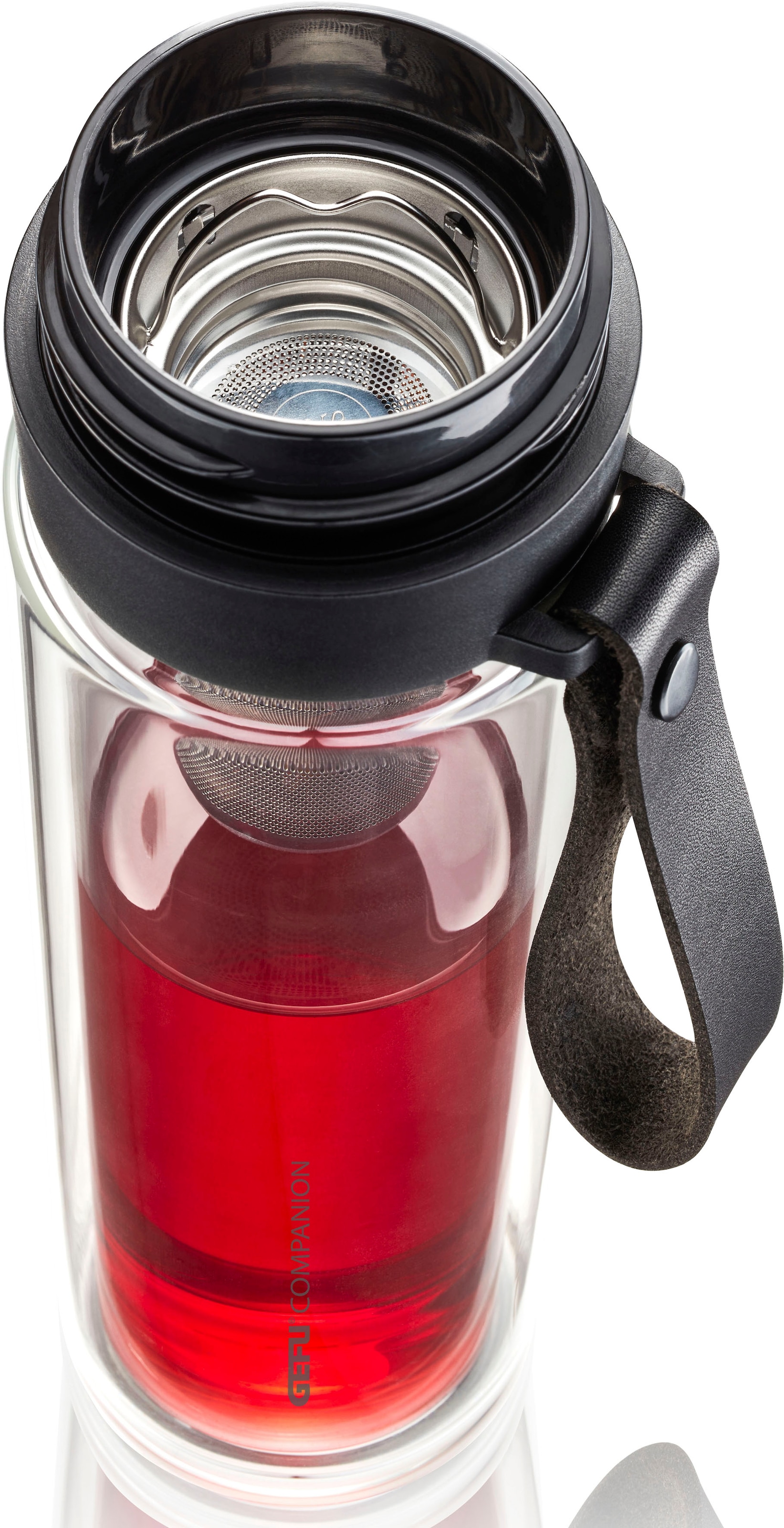 GEFU Trinkflasche »COMPANION« Sicherheitsverschluss für 100%-igen Auslaufschutz und Einhandbedienung