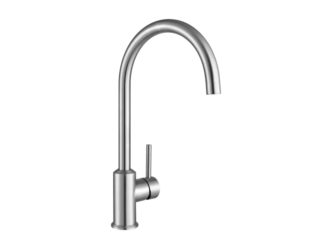Cecipa max Robinet de Cuisine Mitigeur de Cuisine Rotatif à 360°Mitigeur Évier à Eau Froide et Chaude avec Barboteur démotable, Brossé,EU Modèle