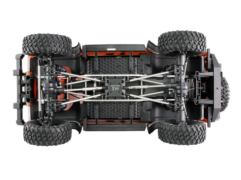 Amewi Scale Crawler ALLRock H8, Blau/Orange ARTR, 1:8 High-Class-Crawler im Massstab 1:8