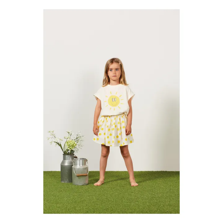 Arsène et Les Pipelettes T-Shirt Flori Coton Bio | Ecru