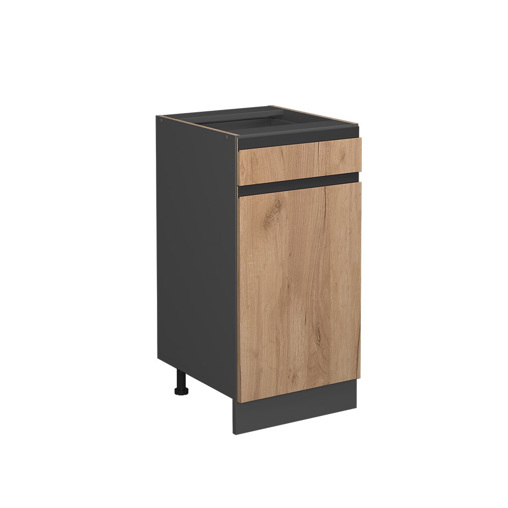 Vicco Schubunterschrank Küchenschrank Küchenmöbel R-Line J-Shape Anthrazit Eiche 40 cm modern