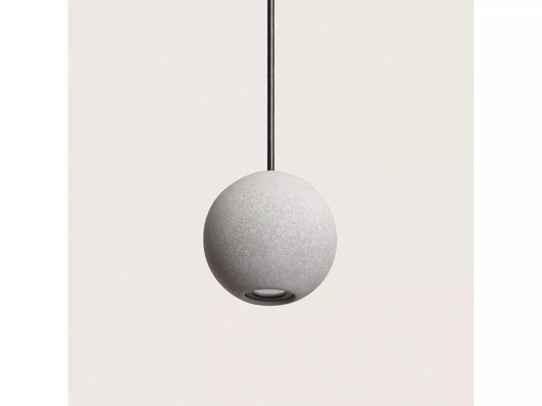 Suspension LED Ciment Jax 4,5 W Gris pierre Blanc Chaud 3000K