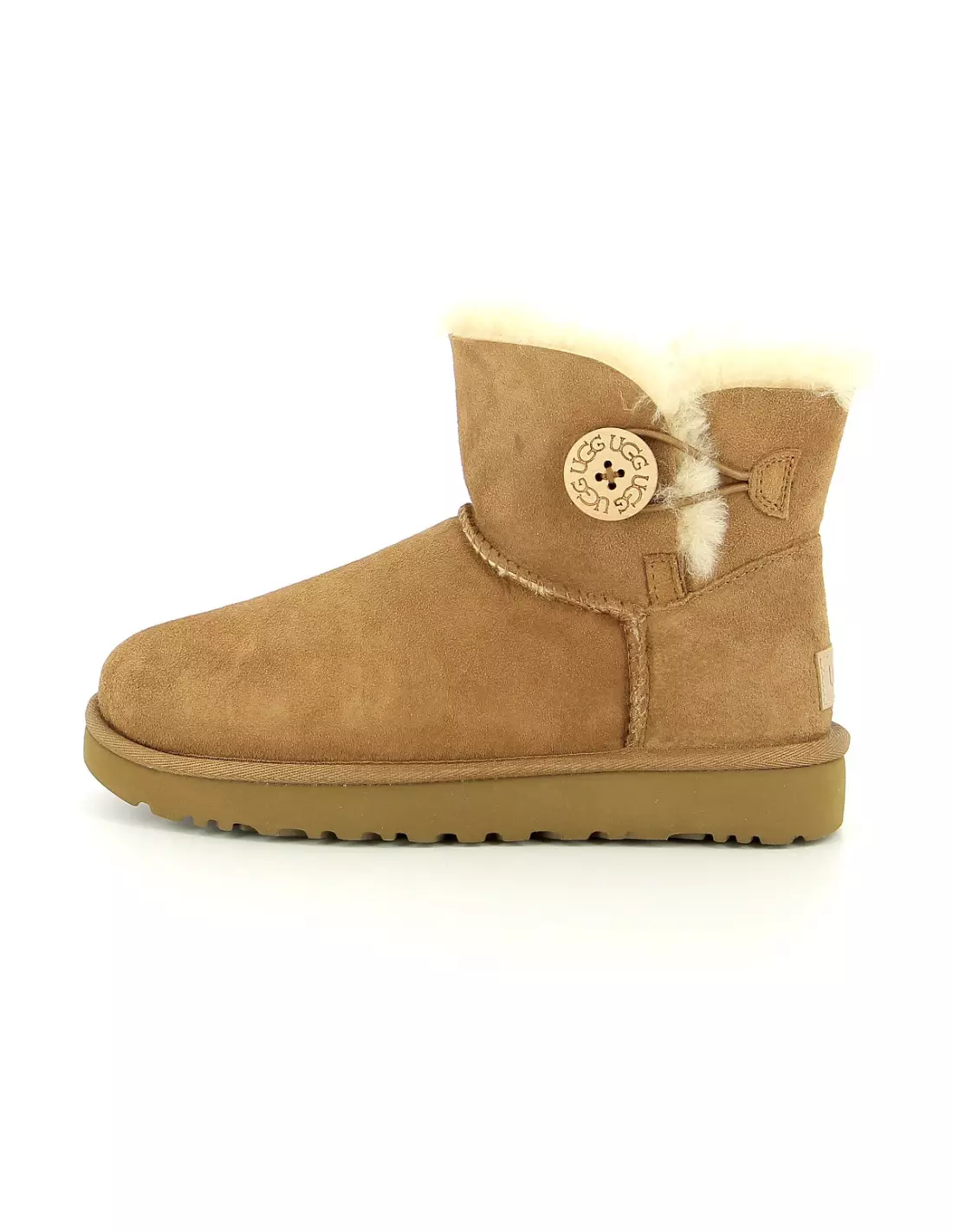UGG BUTTON CHESTNUT - Boots & bottines Chestnut