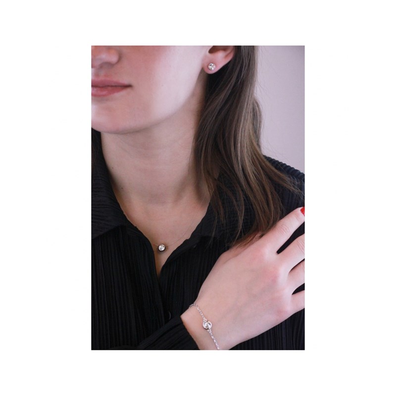 Parure Moon - Argenté et Cristal