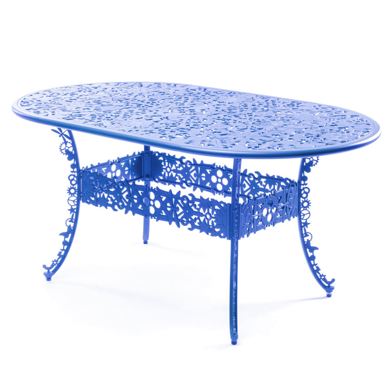 Seletti Industry Garden tuintafel ovaal 152x90 wit