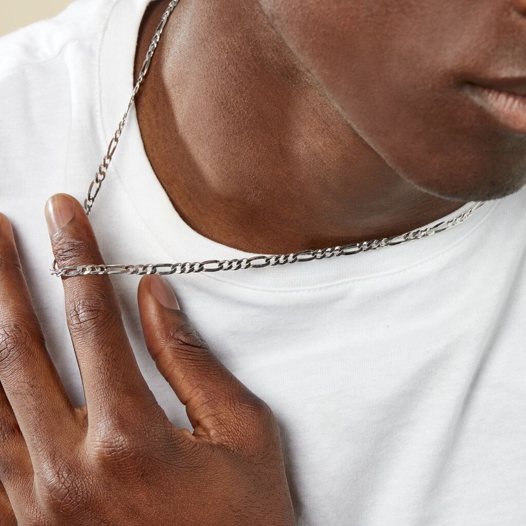 Collier Vivian Argent Blanc