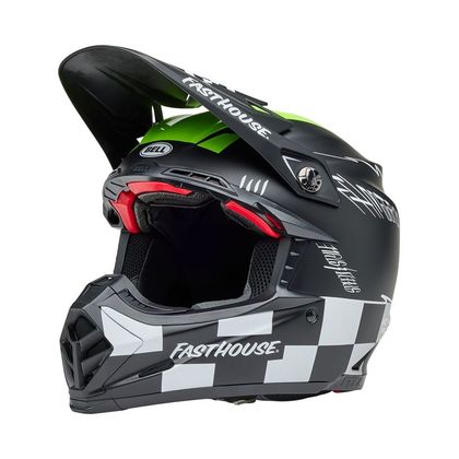 Casque cross Bell MOTO-9S FLEX FASTHOUSE SMKBMB 2025 - Noir