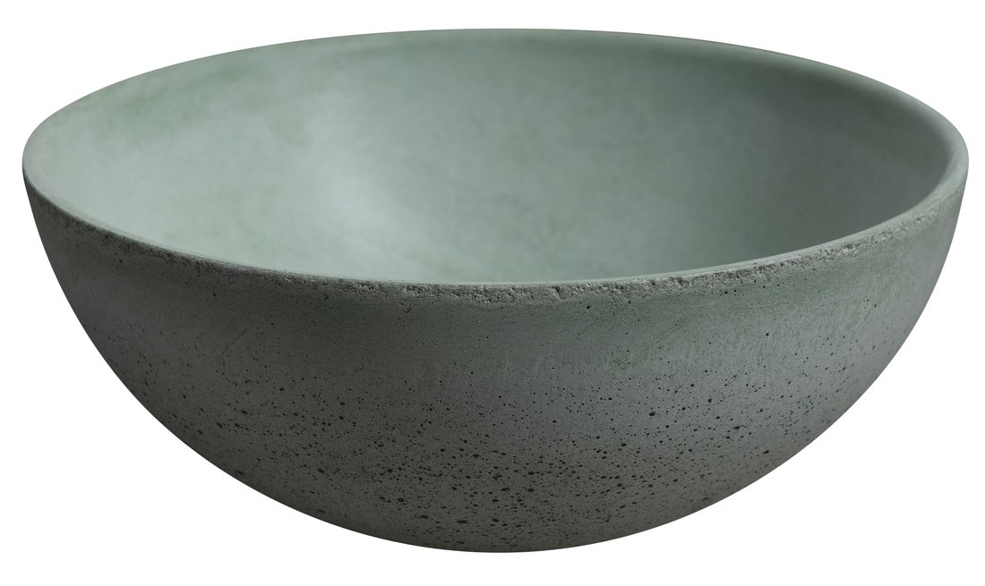 Sapho Minor toilet waskom beton 26cm groen met houder links