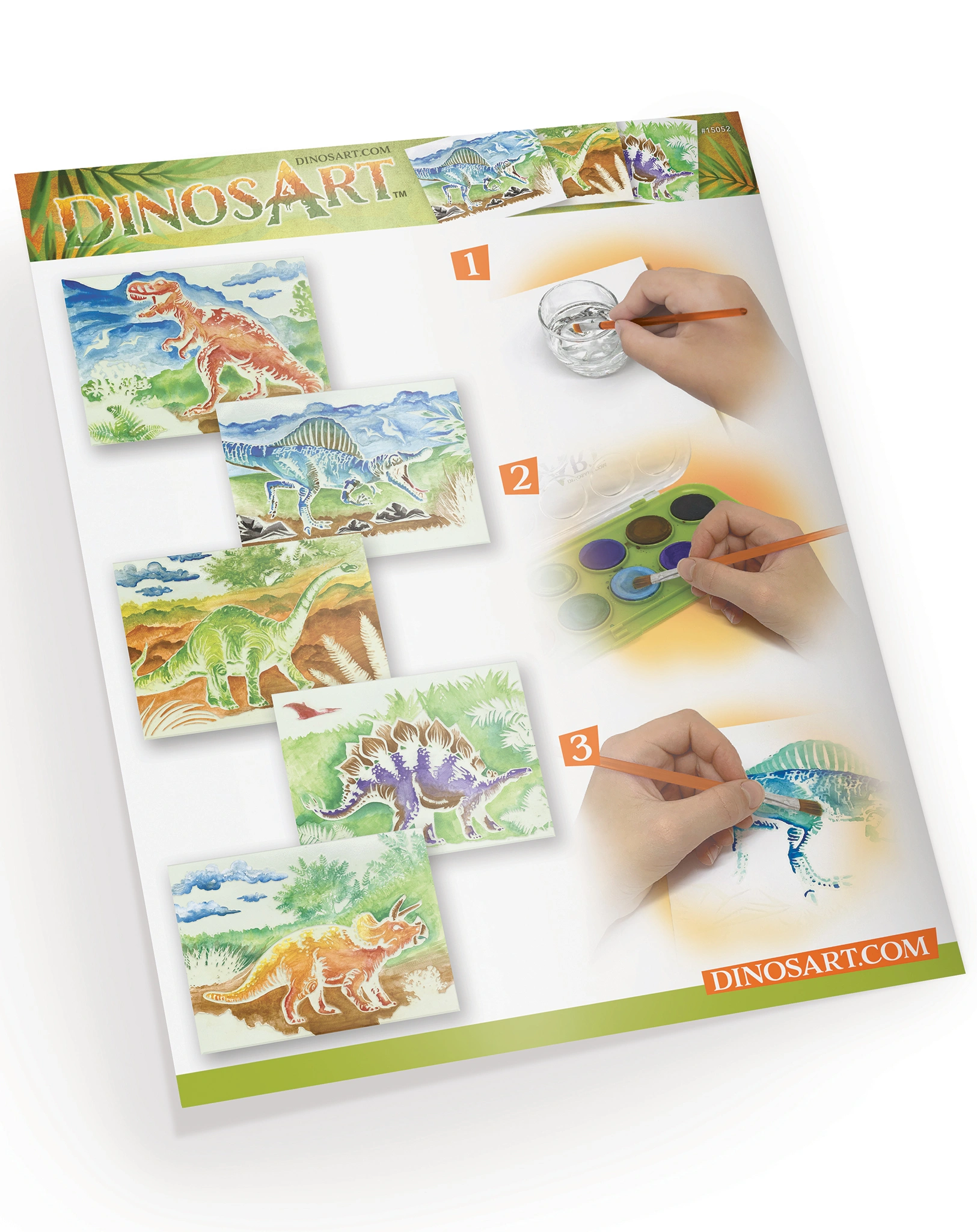 Aquarell-Malset DINOSART in bunt