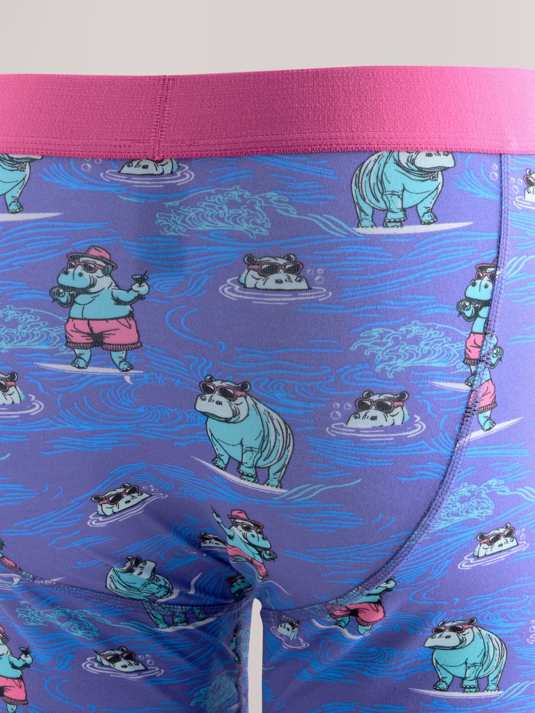 Animal Print Plaatsing - 8 Boxershorts zonder plooi