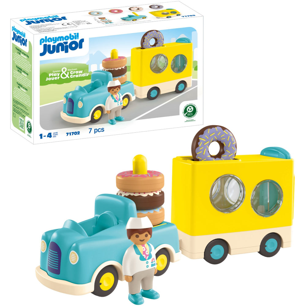 Køb Playmobil® Junior Crazy Donut Lastbil With Stacking And Sorting Feature