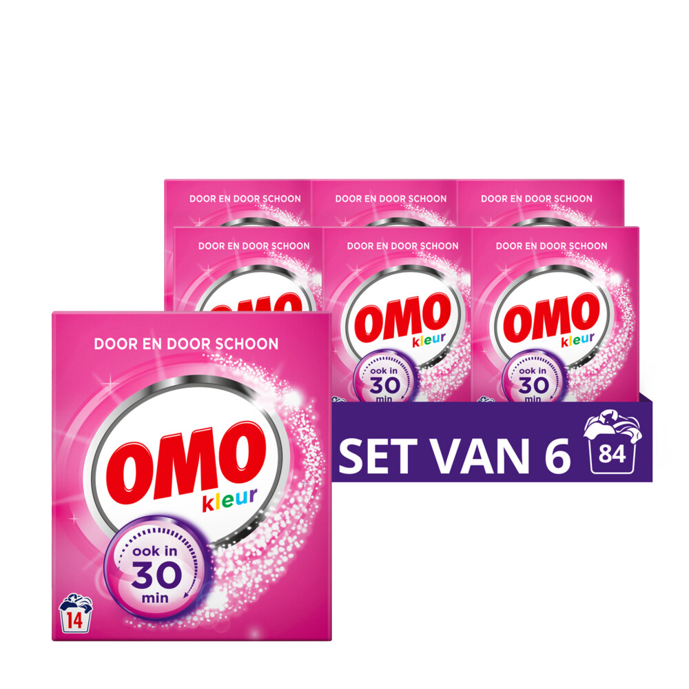 6x OMO Waspoeder Color 14 Wasbeurten798 gr