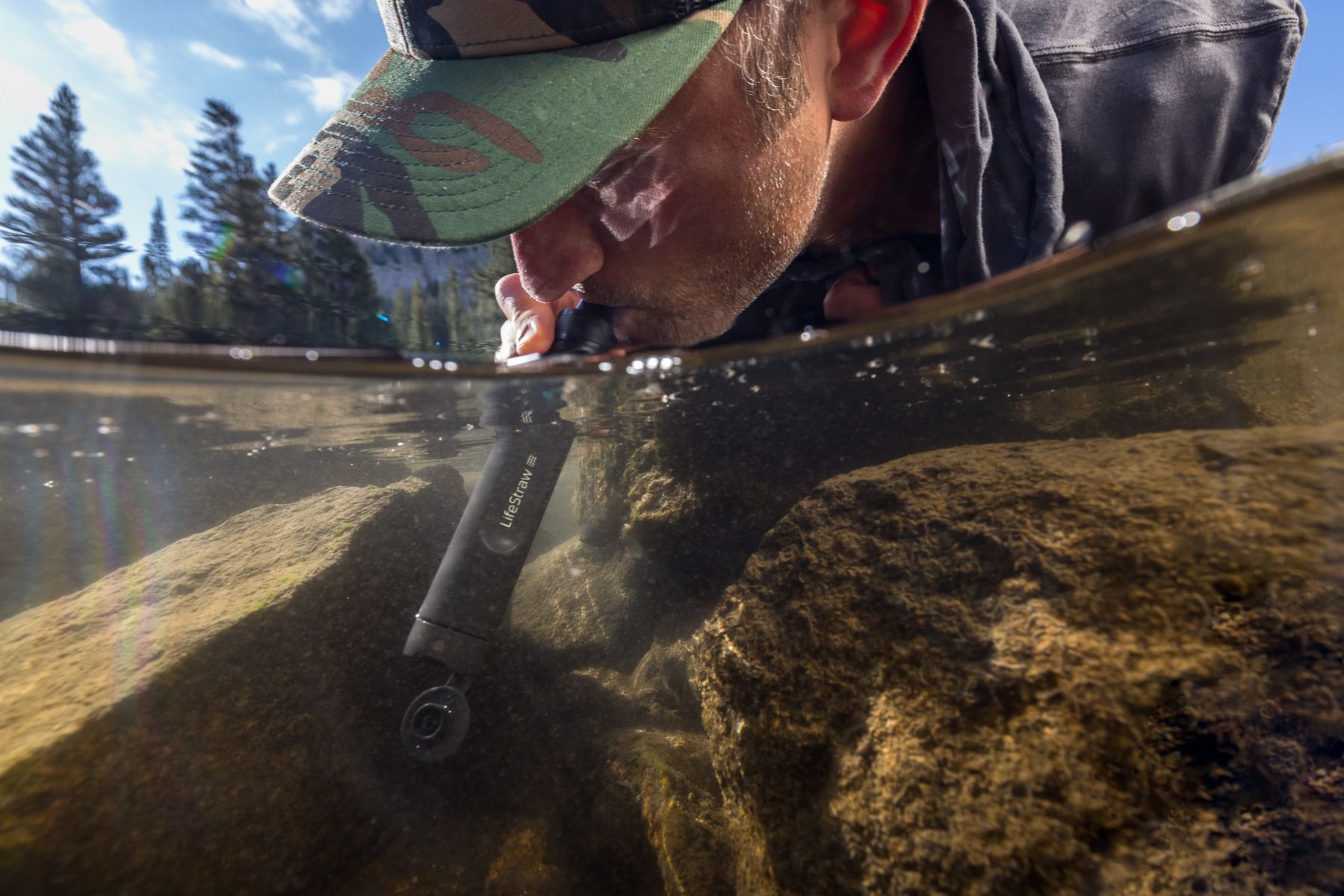 LifeStraw Peak Personal, grau