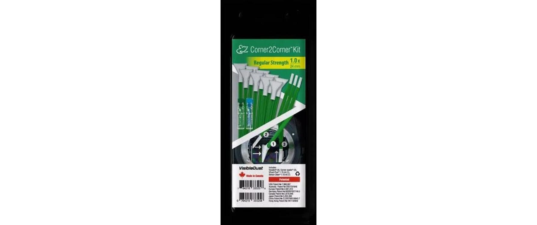 EZ Corner2Corner Kit 1.0x reguläre StärkePräzises Reinigungsset für Digitalkamera-Sensoren