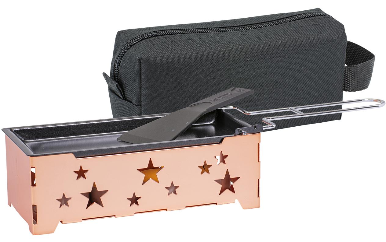 Teelicht-Raclette Rose Star RosegoldKerzenraclette im Steinbock-Design
