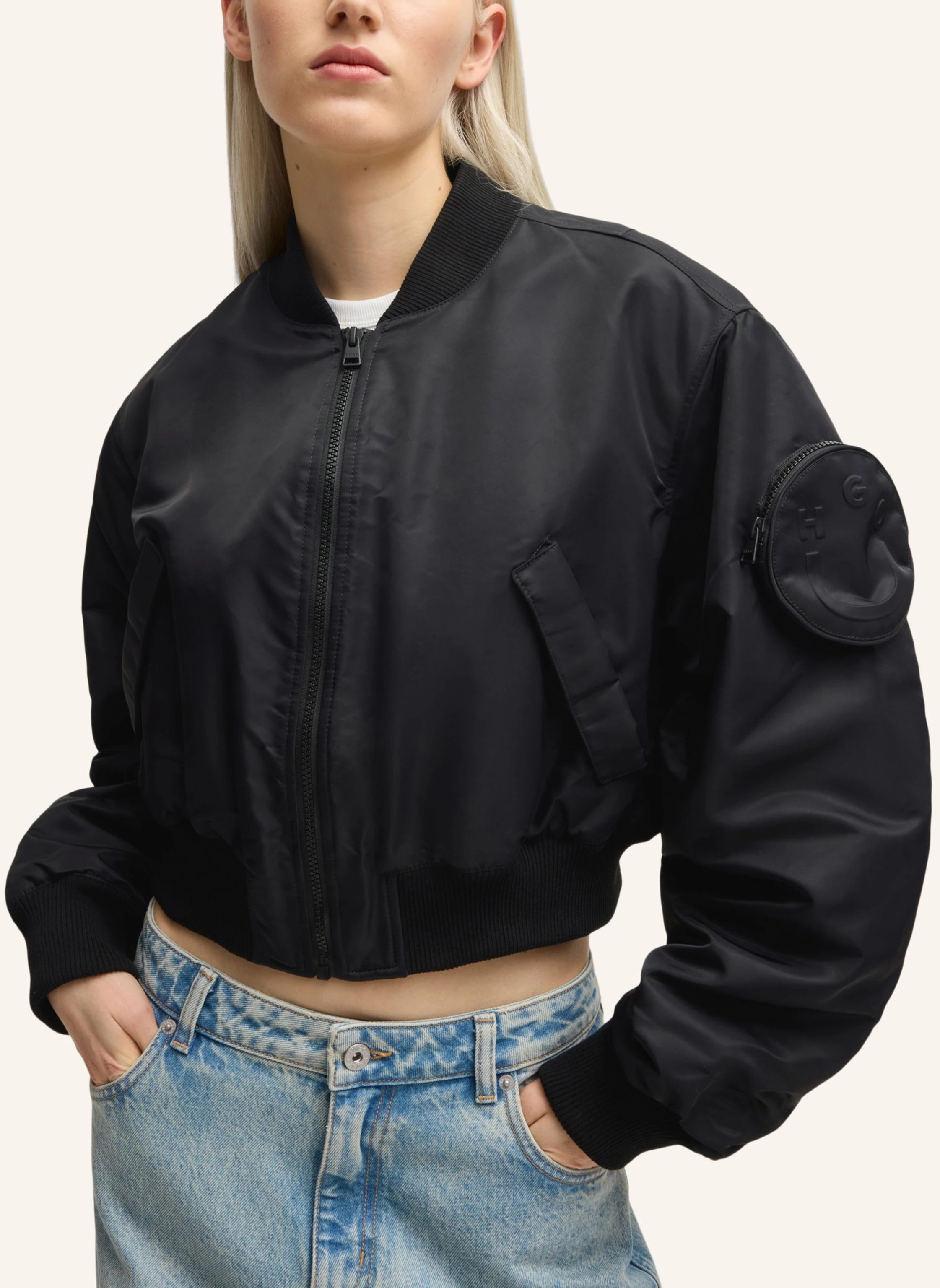HUGO Casual Jacke FORAIA-1_B Regular Fit