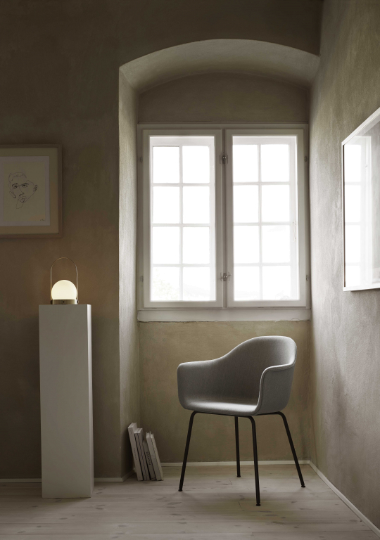 Audo Copenhagen Carrie tafellamp LED oplaadbaar Burned Red