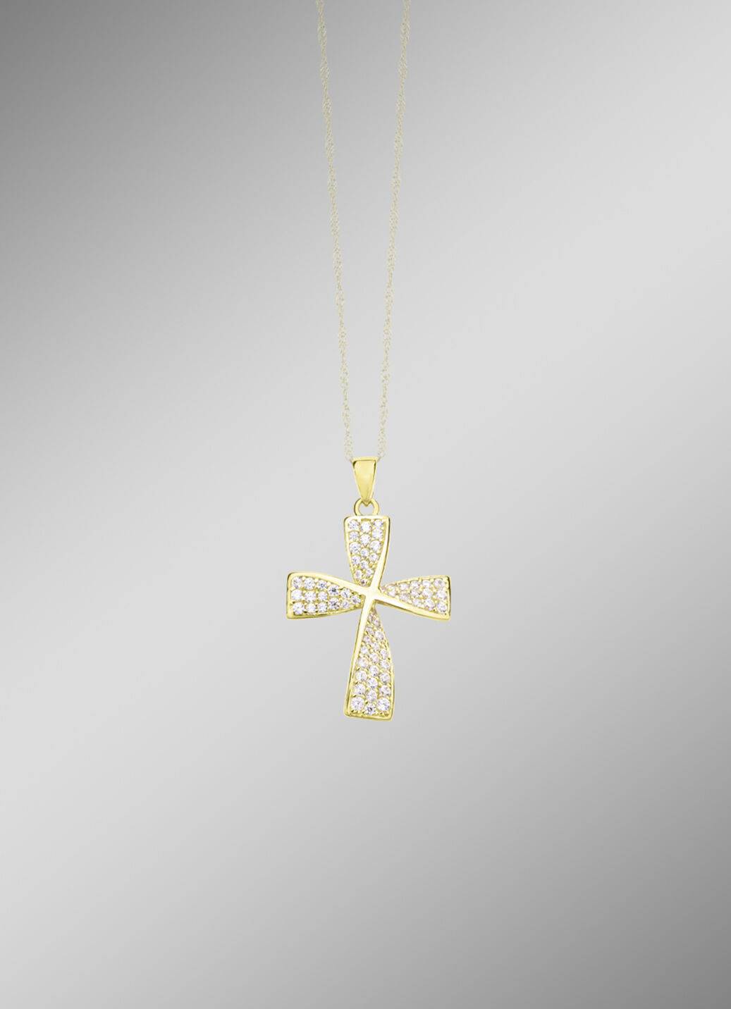Wundervoller Kreuz-Anhänger mit Zirkonia