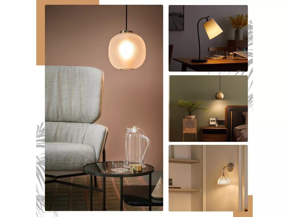 NETTLIFE Lot de 6 ampoules LED E27 à filament vintage blanc chaud 2700K 4W modèle G45 en verre de haute qualité idéales pour hôtel café maison bar