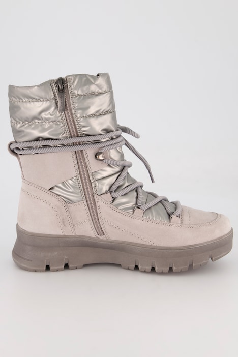 Leder-Boots, Jana Shoes, Bergsteiger-Optik, Weite H