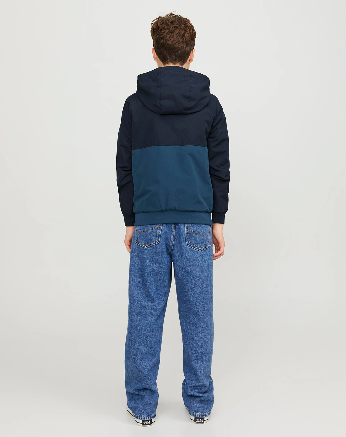 Softshelljacke JJERUSH BLOCKING HOOD BOMBER in navy blazer