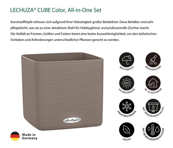 LECHUZA® CUBE Color, All-in-One Set