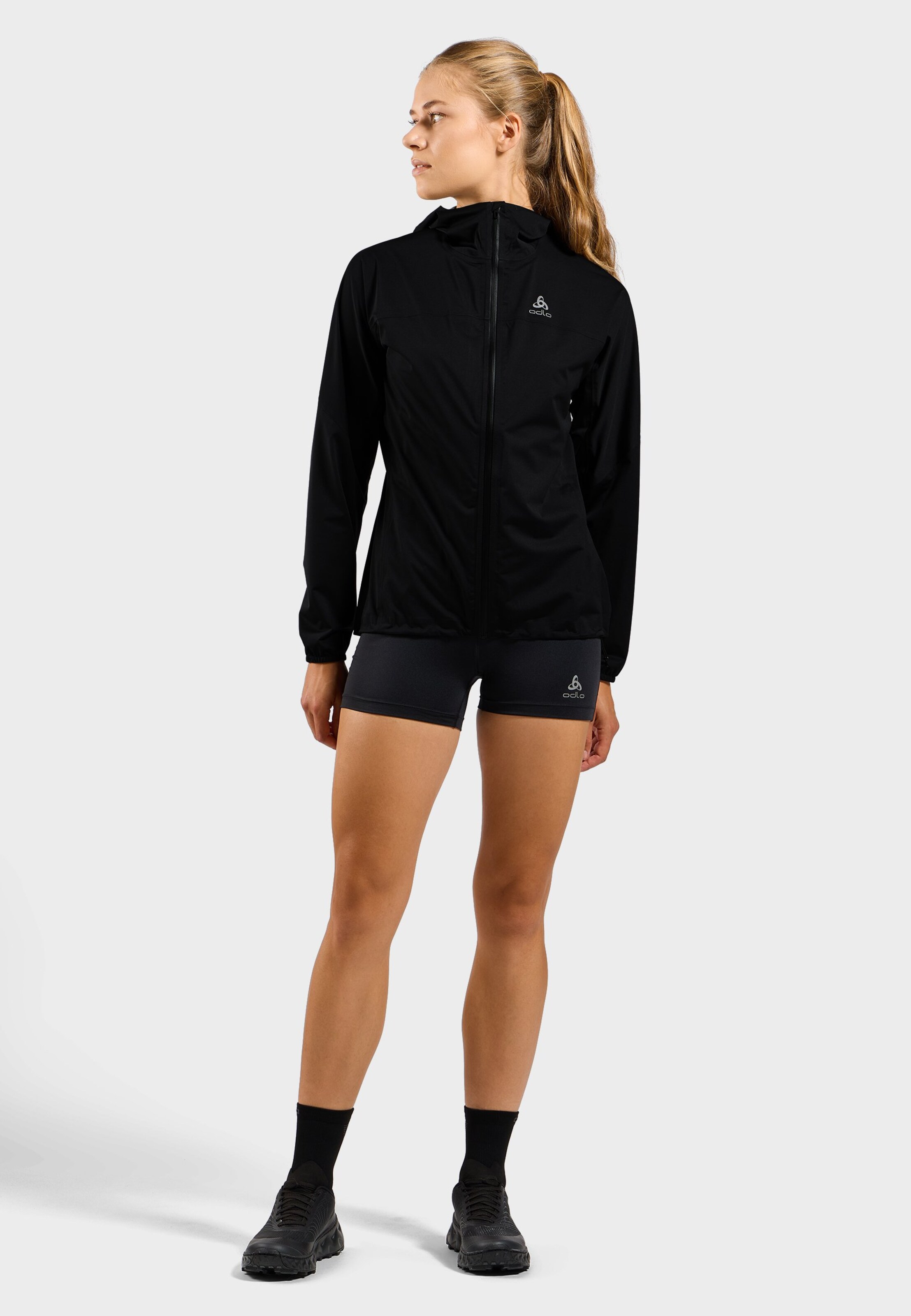 Wasserdichte X-Alp Performance Knit Laufjacke in black