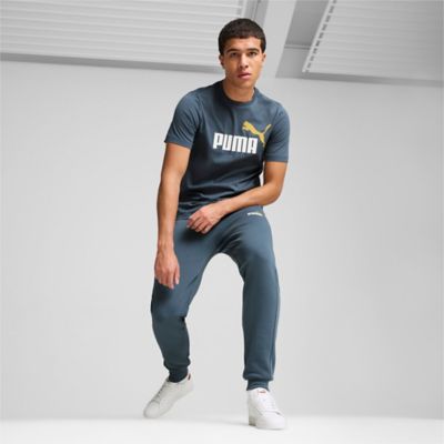 PumaESS+ 2 Col Logo Pants FL - grau