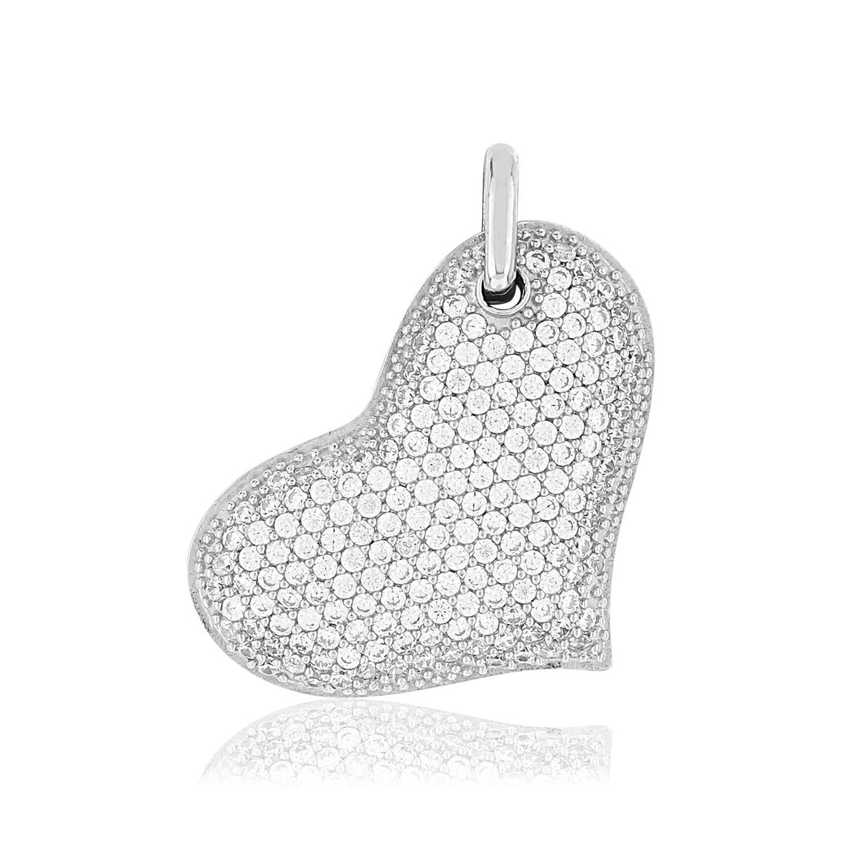 Pendentif coeur MATY Argent 925 Zirconia