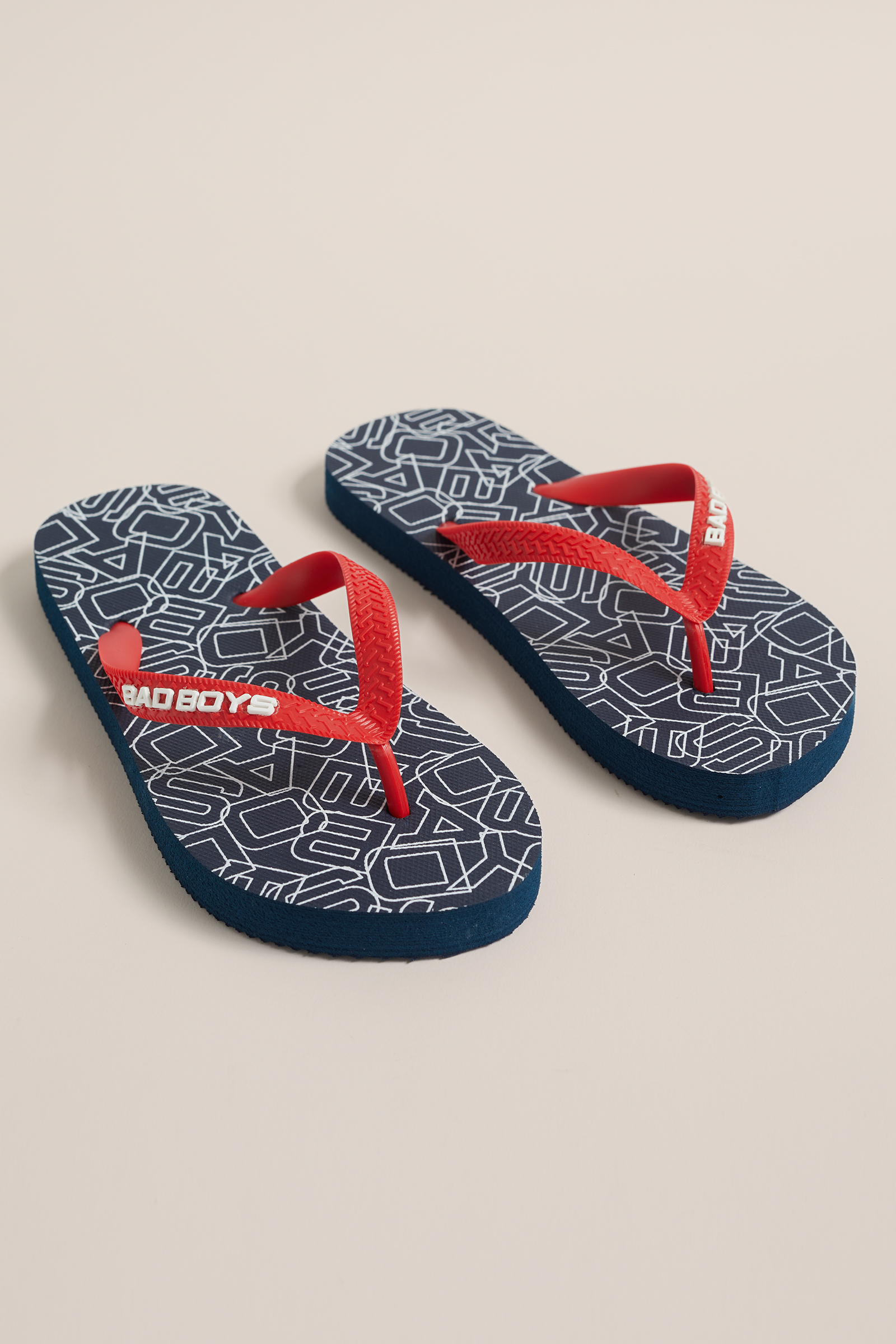 Jongens teenslippers met dessin WE Fashion Marineblauw