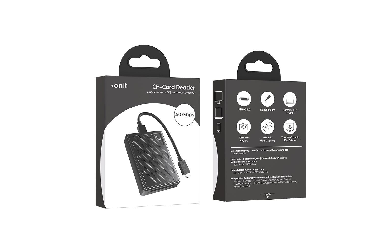 Card Reader Extern USB4 CFexpress Typ BSpeicherkartenleser für grosse Datenmengen hochauflösender Inhalte