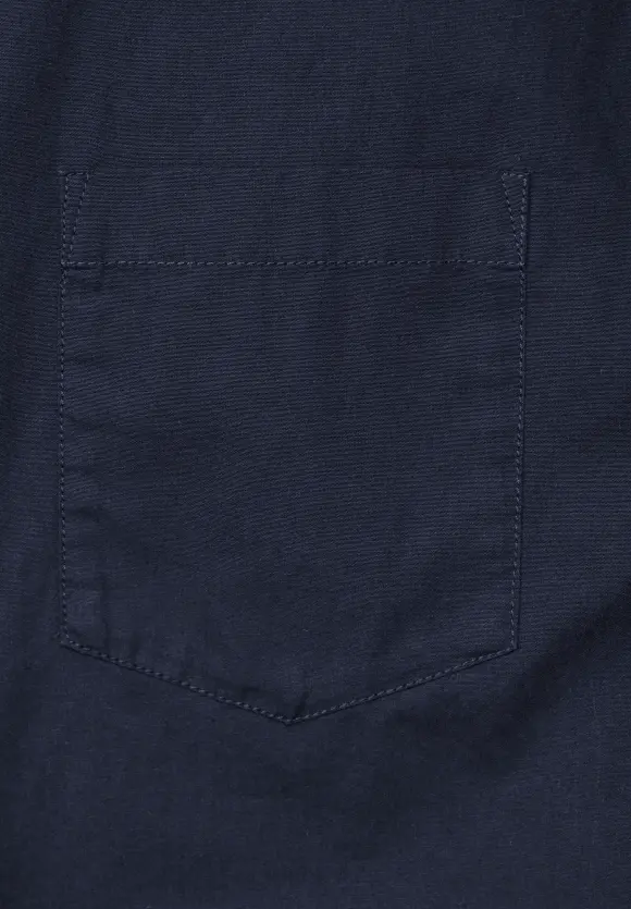 Stehkragen Hemd - eclipse blue