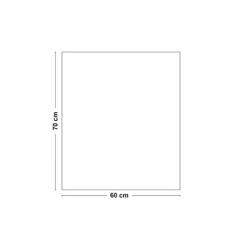 Crédence cuisine Fond de hotte ALU L 60xH 70cm - TOTAL WHITE 99deco