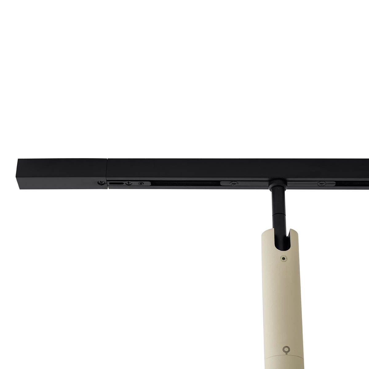 Modern railsysteem met 6 spots beige met zwart 1-fase - Slimline Uzzy
