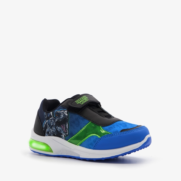 Jurassic World jongens sneakers met lichtjes blauw