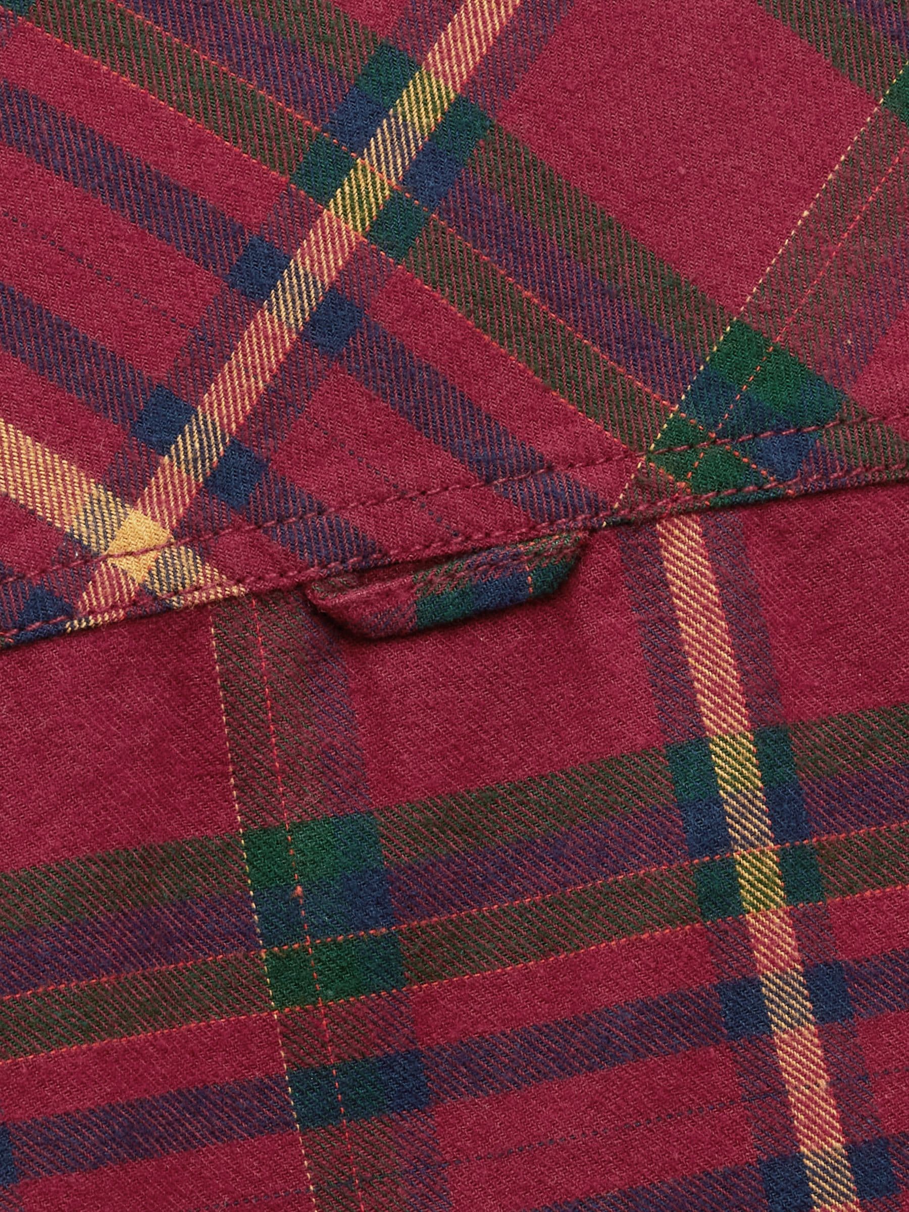 Bordeauxrood - Joules Boys' Brushed Flannel Checked Shirt