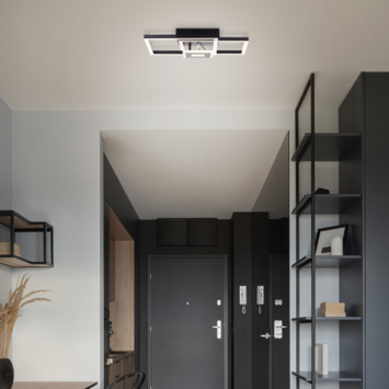 Brilliant plafondlamp Bray 22W 2900 lm zwart