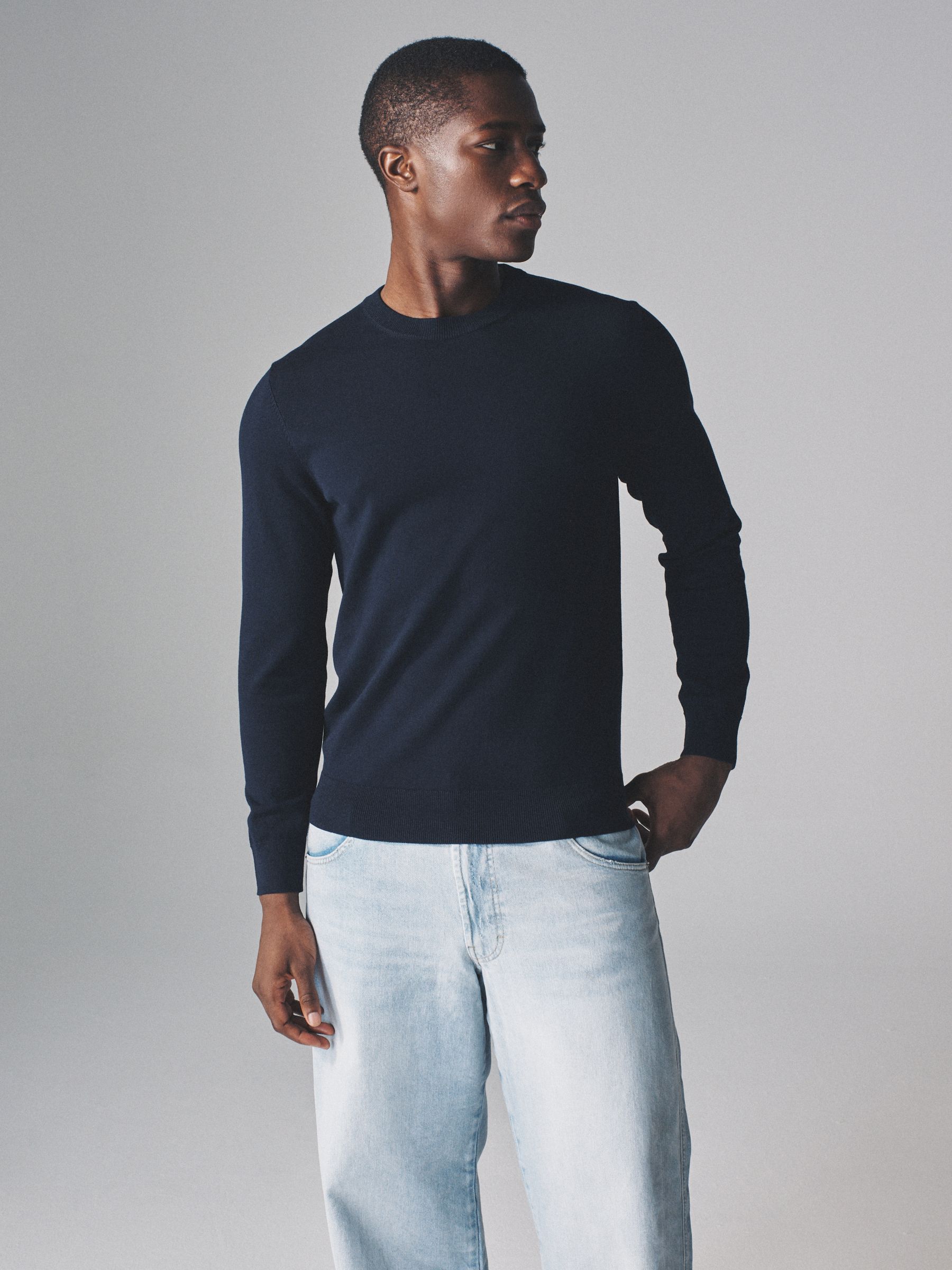 The Set 4 Pack Long Sleeve Knitted Crew Jumpers