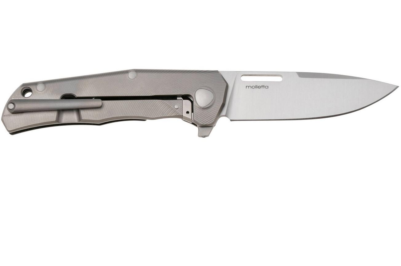 LionSteel Q4ttro, Satin MagnaCut, Green Burlap Micarta, zakmes, Michele Pensato design